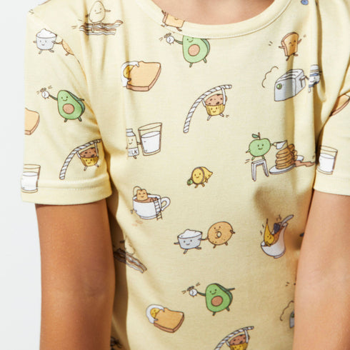 love-you-brunches-bamboo-kids-pajama-short-set-bellabu-bear - Sophia's Style -2